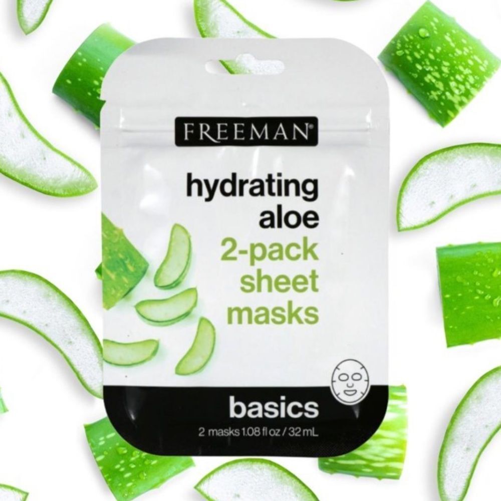 NWT Freeman Hydrating Aloe Sheet Masks, 2-ct. Pack